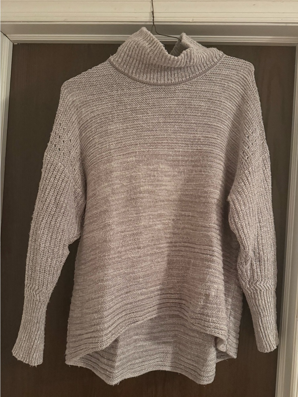 Simply Vera Vera Wang Light grey Ribbed Turtleneck Sweater